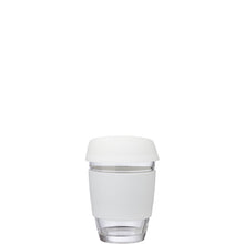 Load image into Gallery viewer, Perka® Rizzo 12 oz. Glass Mug w/ Silicone Grip & Lid