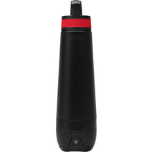 Load image into Gallery viewer, Perka® Acadia II 18 oz. Black Double Wall Stainless Steel Speaker Bottle