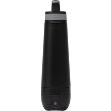 Load image into Gallery viewer, Perka® Acadia II 18 oz. Black Double Wall Stainless Steel Speaker Bottle